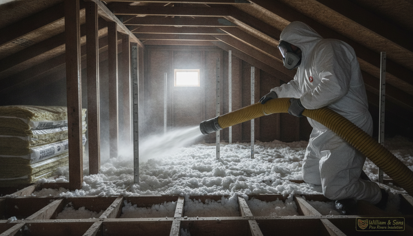 Attic Insulation Installation